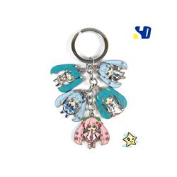 miku anime keychain