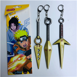 naruto anime weapon keychain