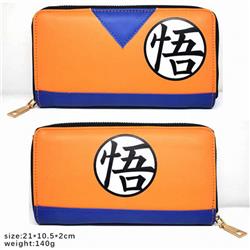 Dragon Ball Long zip wallet brown 21X10.5X2CM 140G