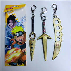 naruto anime weapon keychain