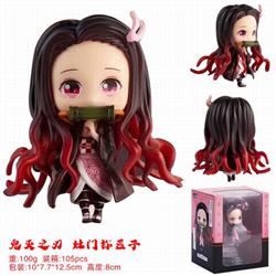 Demon Slayer Kimets Q version Kamado Nezuko Boxed Figure Decoration Model 8CM 0.1KG Color box size:10X7.7X12.5CM