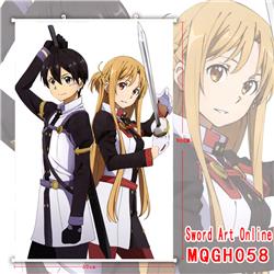 sword art online anime wallscroll 60*90cm