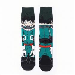 My Hero Academia Midoriya Izuku Anime cartoon tide socks cotton unisex socks straight socks price for 5 pcs