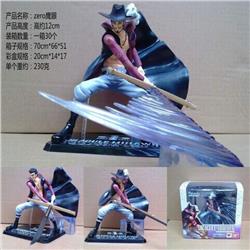 One Piece Dracule Mihawk Boxed Figure Decoration Model 12CM 230G Color box size:20X14X17CM a box of 30