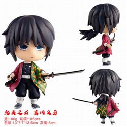 Demon Slayer Kimets Q version Tomioka Giyuu Boxed Figure Decoration Model 8CM 0.1KG Color box size:10X7.7X12.5CM