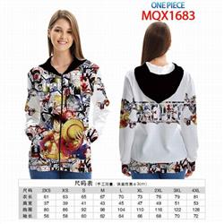 One Piece Full color zipper hooded Patch pocket Coat Hoodie 9 sizes from XXS to 4XL MQX 1683
