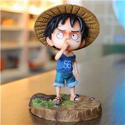 One Piece Monkey D. Luffy blue Boxed Figure Decoration Model 15CM 0.22KG Color box size:12X9X18CM a box of 100