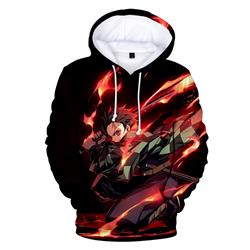 demon slayer anime 3d printed hoodie 2xs to 4xl