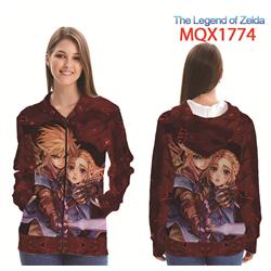 the legend of zelda anime 3d printed hoodie 2xs to 4xl