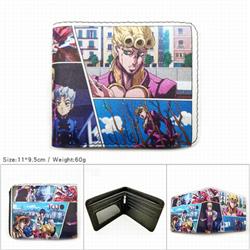 JoJos Bizarre Adventure Short color picture two fold wallet 11X9.5CM 60G-HK-569