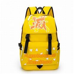 Demon Slayer Kimets Yellow Backpack school bag