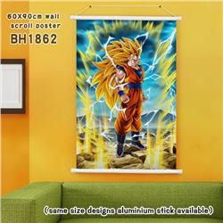 Dragon Ball White Plastic rod Cloth painting Wall Scroll 60X90CM BH1862