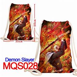 Demon Slayer Kimets Double-sided Full color Handbag Pocket 35X50CM MQS028