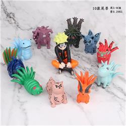 Naruto A set of 10 Bagged Figure Decoration Model 5-8CM 0.29KG