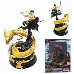 One Piece Roronoa Zoro Golden Dragon Boxed Figure Decoration Model 35CM 2.5KG a box of 6