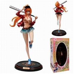 One Piece Nami red Boxed Figure Decoration Model 34CM 890G a box of 24