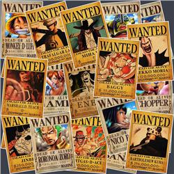 One Piece wanted anime waterproof stickers set(50pcs a set)