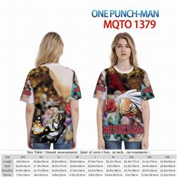 One Punch Man Full color short sleeve t-shirt 9 sizes from 2XS to 4XL MQTO-1379