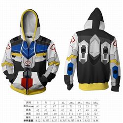 Gundam hooded zipper sweater coat S M L XL 2XL 3XL 4XL 5XL price for 2 pcs preorder 3 days GD-16
