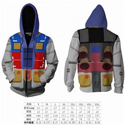 Gundam hooded zipper sweater coat S M L XL 2XL 3XL 4XL 5XL price for 2 pcs preorder 3 days GD-14
