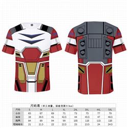 Gundam Full color printed short-sleeved T-shirt 8 sizes from S to 5XL price for 2 pcs GD-6