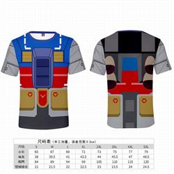 Gundam Full color printed short-sleeved T-shirt 8 sizes from S to 5XL price for 2 pcs GD-7