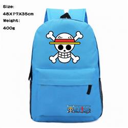 One Piece Luffy Anime 600D Canvas Backpack Waterproof School Bag 48X17X35CM 400G