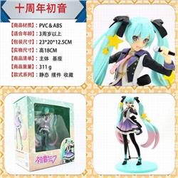 Hatsune Miku Tenth anniversary hatsune Boxed Figure Decoration Model 18CM 311G