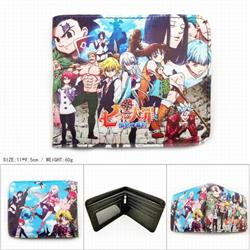 The Seven Deadly Sin Short color picture two fold wallet 1X9.5CM 60G-HK-607