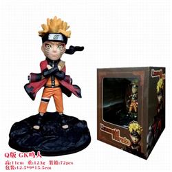 Naruto Q version GK Uzumaki Naruto Boxed Figure Decoration Model 11CM 123G a box of 72