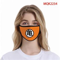 Dragon Ball Color printing Space cotton Masks price for 5 pcs MQK2234
