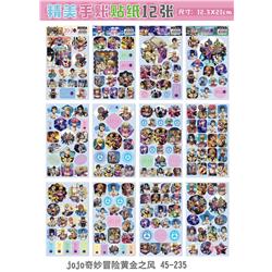 jojos bizarre adventure anime sticker price for 12 pcs