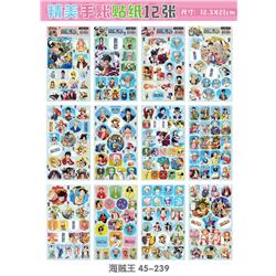 one piece anime sticker price for 12 pcs