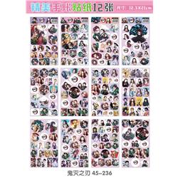 demon slayer anime sticker price for 12 pcs