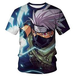 naruto anime 3d printed tshirt 2xs to 4xl