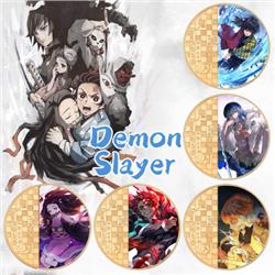 demon slayer anime Commemorative Coin Collect Badge Lucky Coin Decision Coin