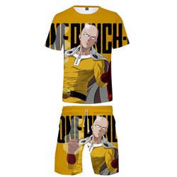one punch man anime 3d printed tshirt pants set 2xs to 4xl