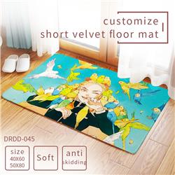 Demon Slayer anime customize short velvet floor mat