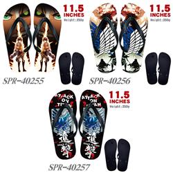 Attack on Titan anime flip flops shoes slippers a pair