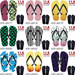 Demon Slayer anime flip flops shoes slippers a pair