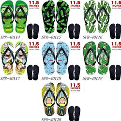 Rick and Morty anime flip flops shoes slippers a pair