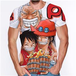 one piece anime 3d printed tshirt