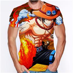 one piece anime 3d printed tshirt