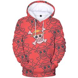 one piece anime 3d printed hoodie