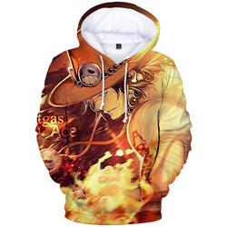 one piece anime 3d printed hoodie