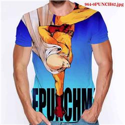 one punch man anime 3d printed tshirt
