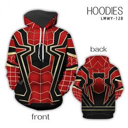 Spiderman full color zipper hooded sweater M L XL 2XL LMWY128