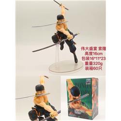 One Piece Great Banquet Zoro Anime PVC Figure Toy 16cm