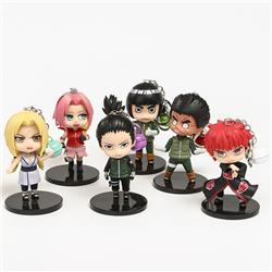 naruto anime figure keychain set