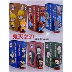 Demon Slayer : Kimetsu no Yaiba Cartoon Character Collectible Anime PVC Figures ( 6pcs/set)